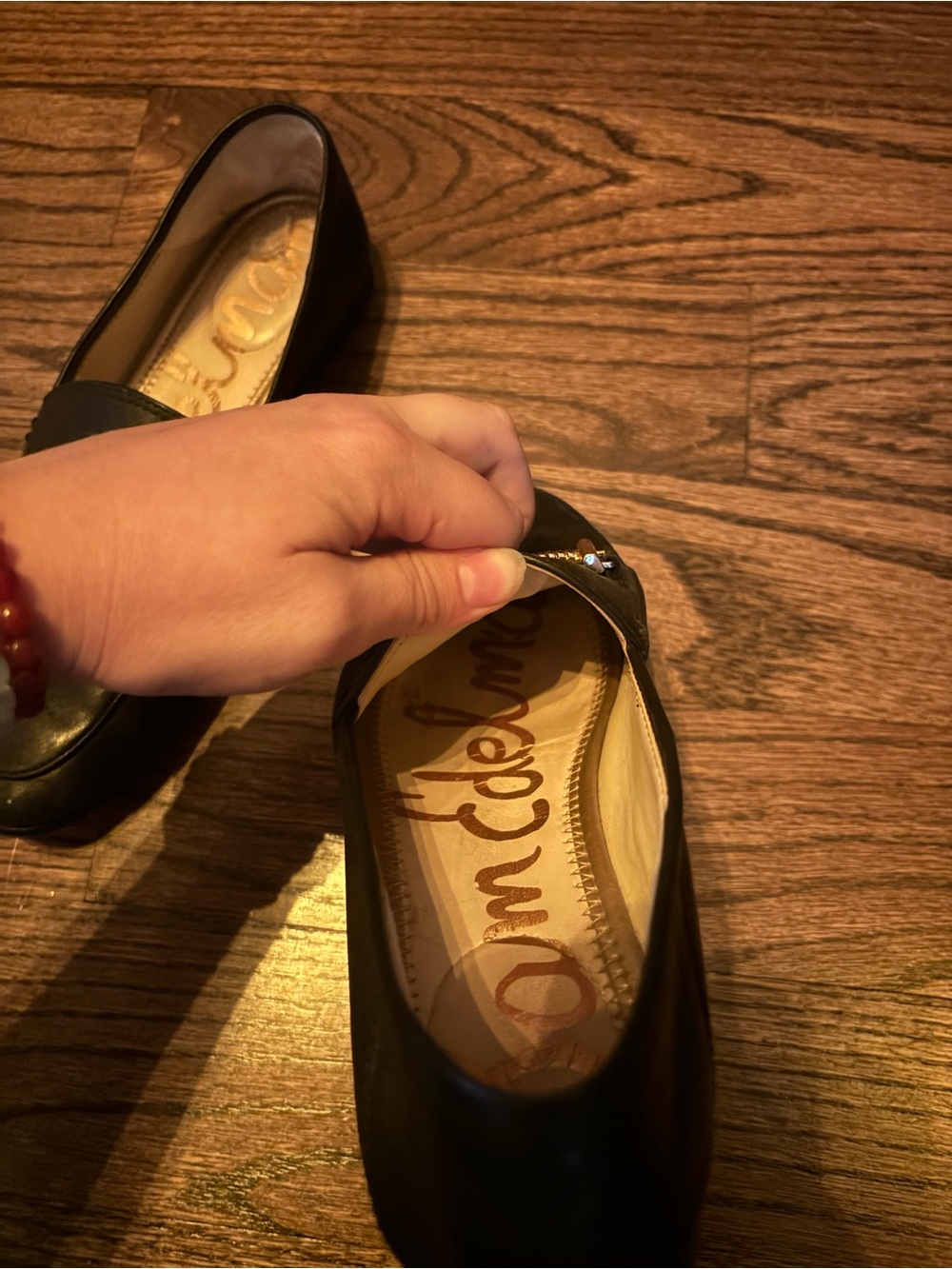 Sam Edelman- Lior Black Almond Toe Flats Loafers - Picture 6 of 6